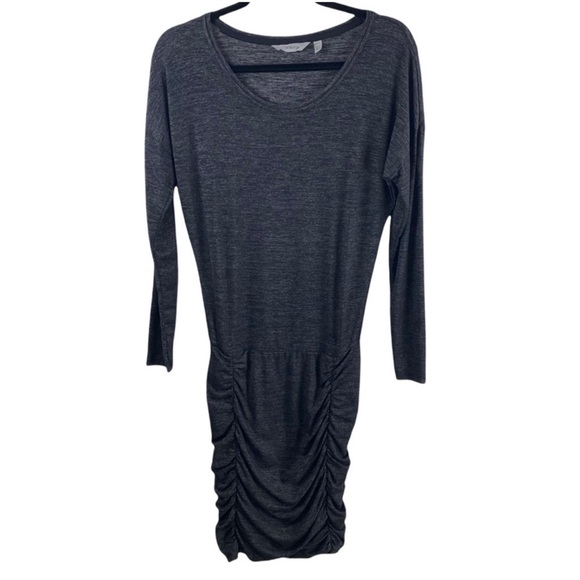 🩶Athleta Ruched Tulip Dress Size S Heather Gray🩶 - Picture 6 of 11